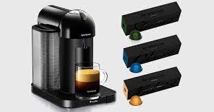 Nespresso capsules vertuoline, double espresso chiaro, medium roast espresso coffee, 30 count coffee pods, brews 2.7oz. Brew Excellent Espresso At Home With Nespresso Vertuo And 30 Coffee Pods For 100 Cnet