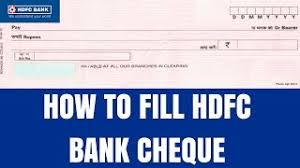 * i / we further acknowledge that hdfc bank accepts no liability for any consequences arising out of erroneous details provided by me/us. How To Fill Hdfc Bank Cheque Fill Hdfc Cheque Slip How To Fill Hdfc Cheque Slip Youtube