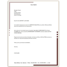 Letter Template In Microsoft Word Business Form Letter Template