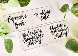 Wedding Buffet And Dessert Table Signs Acrylic Display Sign Etsy Wedding Cupcake Display Signing Table Wedding Dessert Table Sign