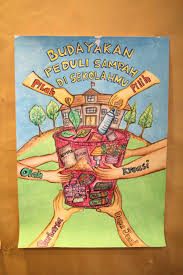 Contoh gambar poster lingkungan yang mudah digambar untuk pelajar. Gambar Poster Tema Sekolah Adiwiyata Nusagates