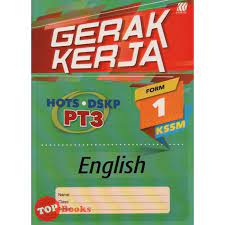 Past tense and past perfect tense. Topbooks Sasbadi Gerak Kerja English Pt3 Form 1 Kssm Shopee Malaysia