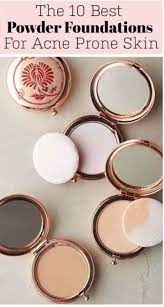 The 10 Best Powder Foundations For Acne Prone Skin That Are Both Drugstore And High End Best Powder Foundation Best Foundation For Acne Acne Prone Skin