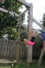Learn how to build a backyard obstacle course that will keep your toddlers entertained for hours on end. Remodelaholic How To Build Your Own American Ninja Warrior Training Course