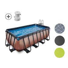 Wir bieten ihnen oben einen einfachen, informativen und übersichtlichen pool rechteckig vergleich auf vergleichtest24.de. Exit Swimming Pool Rechteckig Mit Kartuschenfilter