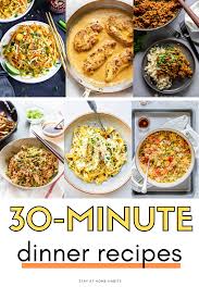 Easy Dinner Recipes In 30 Minutes For Family Stay At Home Habits Frugal Real Food Meal Plans Real Food Meal Plan Cheap Dinner Recipes