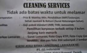 Lowongan pekerjaan di hotel makassar cleaning service. Lowongan Cleaning Service Iss Python