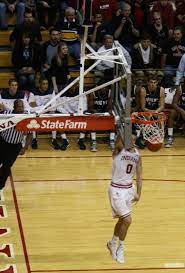 Will Sheehy Slams Against Mount St Mary S Back In December Of 2012 College Basketball Basketball Court State Farm