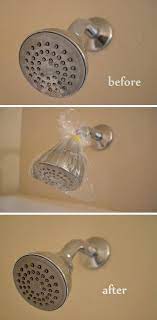 Cleaning A Shower Head Again Just One Ingredient The Best Part About This Little Trick Is Th Spring Cleaning Hacks Household Cleaning Tips Cleaning Household