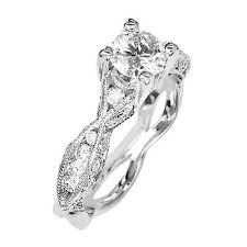 Engagement Ring 18k White Gold Diamond Tacori Size 6 0 Estate Jewelry Ebay