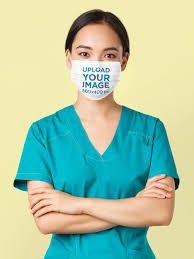 Download Face Mask Mockup Generator Try 15k Mockups For Free Placeit PSD Mockup Templates