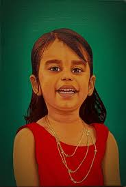 18/20 canvas. I love doing this type of art.