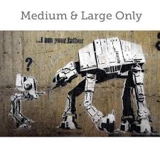 Then you hold me in your hands remind me who you are and who i am. Banksy I Am Your Father Wall Art Print On Wood
