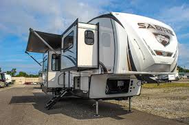 Front living fifth wheel with loft. Sold 2021 Sabre 37flh Front Living Room 5th Wheel With Outdoor Kitchen