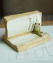 take a look at this frog on book decor today frog decor frog book decor
