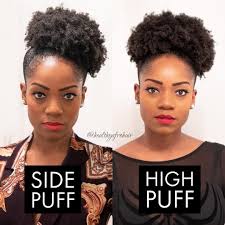 Healthy Afro Hair On Instagram Throwback Side Puff Or High Puff Which Do You Prefer Natural Hair Puff Natural Afro Hairstyles Hair Puff