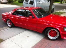 1986 Mercedes Benz 560sec Amg Widebody Clone Signal Red Mercedes Benz Benz Mercedes