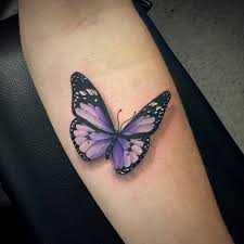 Black And Purple Butterfly Black And Purple Butterfly Tattoo On Inner Forearm Butterfly Tattoo Realistic Butterfly Tattoo Butterfly Tattoo Designs