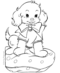 Make a coloring book with puppy easy for one click. Pictures Of Puppies To Color Coloring Home
