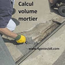 Calcul Volume Mortier Et Beton Arme Avec Excel Beton Arme Mortier Mortier Ciment