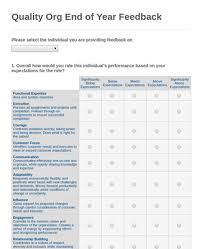 Employees write and submit an email or document that describes their successes, shortcomings and their professional. Employee Performance Evaluation Form Template Jotform