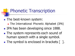 The international phonetic alphabet (ipa) is a standardized system of pronunciation (phonetic) symbols used, with some variations, by many dictionaries. The Sounds Of Language Phonetics Chapter Ppt Video Online Download