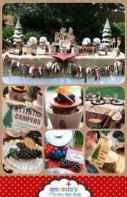 Camping Party Printables Camping Birthday Party Camping Etsy Camping Theme Party Camping Party Decorations Camping Theme Birthday