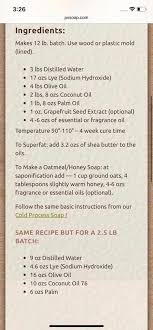 Pin By Shaula Collier On Hot Process Soap Recipes Grapefruit Seed Extract Fragrance Oil Soap Recipes