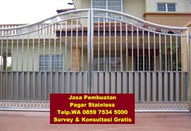 Hal ini sangat tergantung pada tukang stainless adalah perusahaan yang bergerak dalam pembuatan produk stainless steel untuk kebutuhan fabrikasi, buliding, toko, dan rumah. Jasa Pembuatan Pagar Stainless Yogyakarta Telp Wa 0859 7534 5000