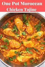 One Pot Moroccan Chicken Tagine Recipe Moroccan Chicken Tagine Recipes Cooking Dinner