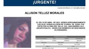 Check spelling or type a new query. Alerta Amber Para Localizar A Allison Tellez Morales De 15 Anos