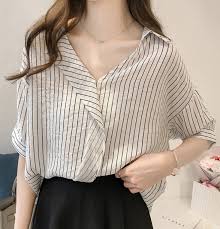 Maybe you would like to learn more about one of these? Ruffled Striped Shirt Women Loose Half Sleeve Tops Joker Bottom Shirt Tide Cheap Newchic