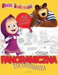 Kolorowanki do druku masza i niedźwiedź. Masza I Niedzwiedz Panoramiczna Kolorowanka 7999142655 Oficjalne Archiwum Allegro