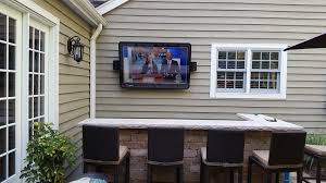 Different types of material are differently compatible with the wind, moisture, rain, and uv sun rays. Awesome Weatherproof Tv Enclosures For Backyards These Are Great Outdoor Tv Enclosure Backyard Pavilion Outdoor Tv
