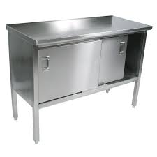 stainless steel kitchen island