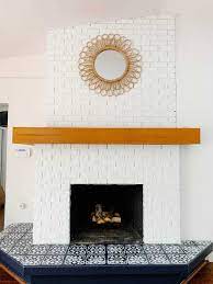 Our vintage fireplace surround tiles look beautiful when incorporated with an antique mantel. How To Paint Fireplace Tile With A Stencil Mistakes To Avoid On Your Diy Fireplace Makeover The Confused Millennial