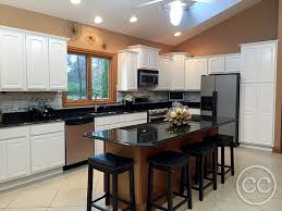 I say that because i'm a decorative painter, but i also. Classic Cupboards Paint 53 Maple Cabinets Painted White Highlights Wood Island