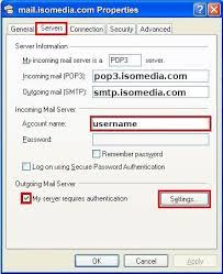 Log onto incoming mail server (imap): Smtp Email Setup Bulll Isomedia