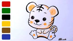 Learn how to draw a cute tiger with the help of our tiger drawing tutorial! Baby Tiger Cub How To Draw A Tiger Step By Step Novocom Top