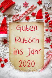 ★ guten rutsch ins neue jahr! Bright Christmas Flat Lay Guten Rutsch 2020 Means Happy New Stock Photo Picture And Royalty Free Image Image 130686812