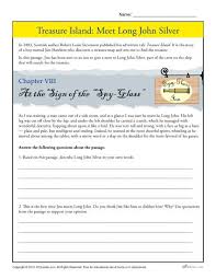 So, at first, it will look to be the. Treasure Island Meet Long John Silver Comprehension Activity