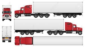See flatbed trailer stock video clips. Big Truck With Trailer Vector Template Semi Truck Isolated On Royalty Free Cliparts Vectors And Stock Illustration Image 67671812