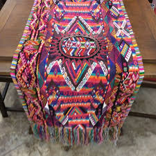 Hand Woven Guatemalan Table Runner Made Using Beautiful Hand Woven Huipils Mayan Traditional Dress Blouses Hand Weaving Mexican Home Decor Fabric Patterns