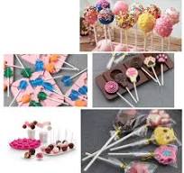 100 Count 6 INCH White Paper Lollipop Sticks Cake Pop Sticks Sucker Sticks  for Cookies Rainbow Candy Chocolate Cake Topper 6 Inch (Pack of 100)