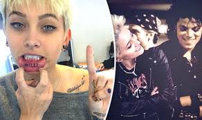 Paris Jackson Reveals Motley Crue Inking On Her Lip Days After Paying Tribute To Her Dad Celebrity News Showbiz Tv Express Co Uk