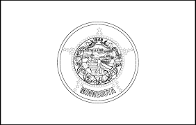 The outer circle of the. Minnesota State Flag