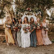 Mixing Bohemian Bridesmaid Dresses Wedding Bridesmaids Bridesmaid Dress Bridesmaid Dresses Bridesmaid Dress Casamento Boho Casamento Madrinhas De Casamento