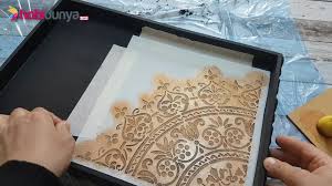 Ahşap boyama teknikleri çeşit çeşit. Hobidunya Com Kabartma Desenli Ahsap Tepsi Boyama Facebook