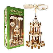 Prop plug ws2812 w/ warm white leds ir remote and receiver resistors pir sensor you can put whatever you want into your candle. German Christmas Decoration Pyramid 21 Inches Wood Nativity Scene Set Under The Christmas Tree And Table
