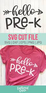 Hello Pre K Svg Hello Prek Svg Hello Pre K Svg Pre K Svg Etsy School Shirt Designs Teacher Shirt Designs Cricut Heat Transfer Vinyl
